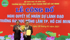 PGS.TS Huỳnh Thanh Hùng làm quyền hiệu trưởng Trường ĐH Nông Lam TPHCM