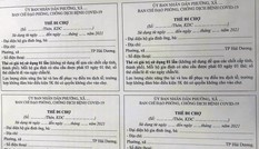 Người dân TP Hải Dương được phát thẻ đi chợ mua đồ cần thiết