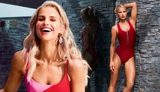 Vogue Williams khoe cơ bụng 6 múi trên bìa tạp chí sau 8 tháng sinh con