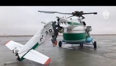 Trực thăng Mi-8 gãy đuôi khi hạ cánh
