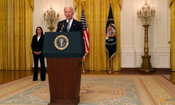 Tổng thống Mỹ Joe Biden trong phát biểu từ Nhà Trắng. (Ảnh: Reuters)