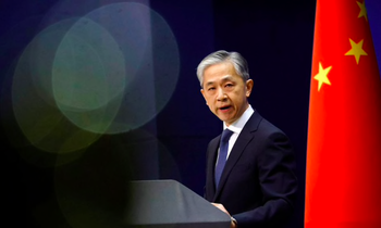 Phát ngôn viên Bộ Ngoại giao Trung Quốc Uông Văn Bân. (Ảnh: Reuters)