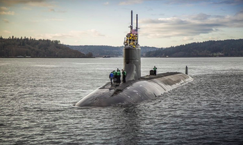 Tàu ngầm hạt nhân Connecticut của Mỹ gần đây gặp sự cố trên Biển Đông. (Ảnh: US Navy)