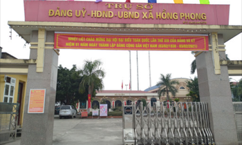 Trụ sở UBND xã Hồng Phong.