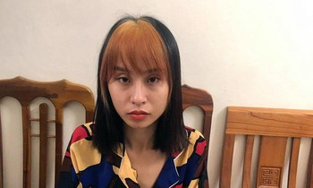 "Tú bà" Phí Thị Việt Trinh. Ảnh: Công an tỉnh Tuyên Quang.