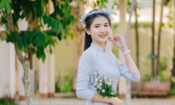 Nữ sinh miền Hậu Giang 'gây thương nhớ' với vẻ đẹp dịu dàng