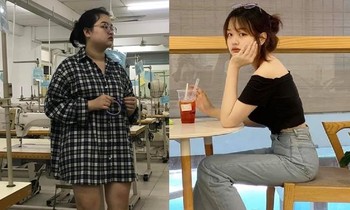 The female student changed unexpectedly after losing 32 kg