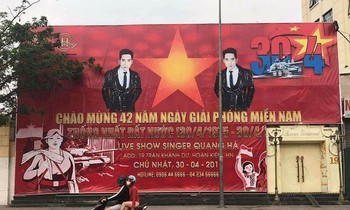 Pano quảng cáo phản cảm của ca sĩ Quang Hà: Ai chịu trách nhiệm?