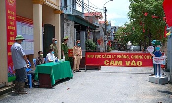 Một khu vực bị phong tỏa tại tỉnh Vĩnh Phúc