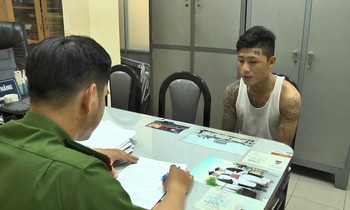 Đối tượng cầm đầu băng nhóm gây ra hơn chục vụ cướp. Ảnh CA