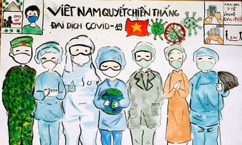 "Nhắn gửi yêu thương": Liều thuốc tinh thần gửi đến tình nguyện viên chống dịch