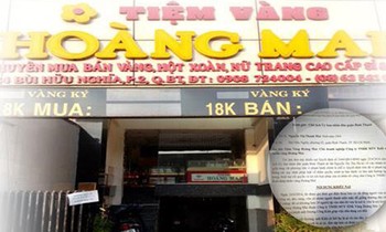 Chủ tiệm vàng Hoàng Mai cho biết sẽ khởi kiện nếu Chủ tịch UBND Q.Bình Thạnh không hủy quyết định 2446 và xin lỗi bằng văn bản - Ảnh: Trung Hiếu