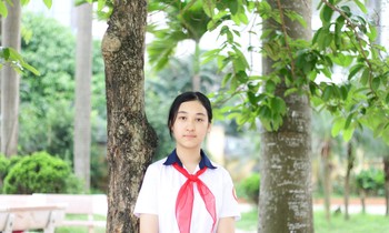 Đào Anh Thư, học sinh nhận giải Nhất cuộc thi viết thư quốc tế UPU năm nay.