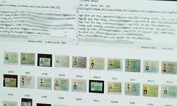Nhiều dữ liệu cá nhân quan trọng của 10.000 người Việt bị rao bán trên mạng. Ảnh: VNN