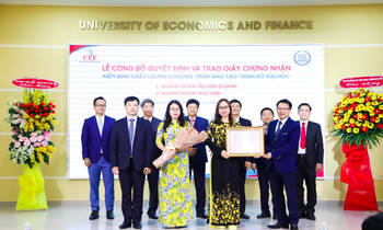Trường ĐH Kinh tế - Tài chính TP. HCM đạt kiểm định chất lượng đào tạo hai chương trình