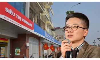 Giáo sư Ngô Bảo Châu khen ý tưởng thiết kế biển hiệu quảng cáo kiểu mẫu trên đường Lê Trọng Tấn (Hà Nội). Ảnh: Tri Thức Trẻ