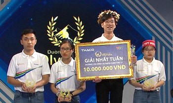 Manh Dung won the laurel wreath of the contest. Photo: FBCT