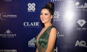 Nữ hoàng kim cương Đinh Hiền Anh lộng lẫy dự chung kết Hoa hậu Hoàn vũ.