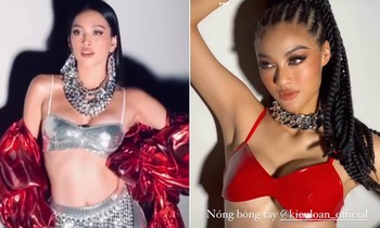 Tiểu Vy - Kiều Loan nóng bỏng 'bất phân thắng bại' khi cùng diện bikini táo bạo