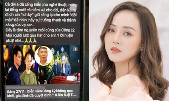 Bà xã phẫn nộ vì NSND Công Lý bị tung tin đồn không qua khỏi, gia đình hiến nội tạng