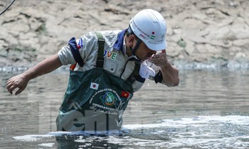 Chuyên gia Nhật công bố chất lượng nước sông Tô Lịch đang thí điểm làm sạch