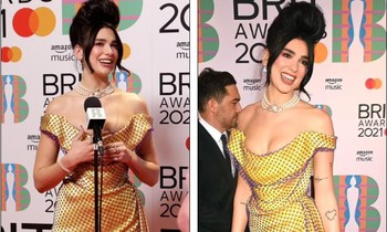 Dua Lipa mặc trễ nải quyến rũ nổi bật trên thảm đỏ