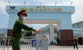 Bệnh viện K trở thành ổ dịch khi có 11 ca dương tính với COVID-19. Ảnh: M.T
