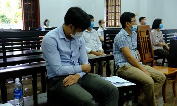 Các bị cáo trong vụ gian lận tiền bồi thường dự án thủy lợi Đắk Drô