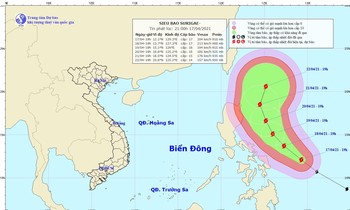Yêu cầu các tỉnh sẵn sàng ứng phó siêu bão gần Biển Đông