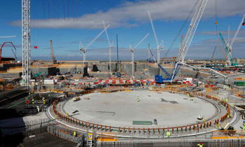 Công trường xây dựng nhà máy điện hạt nhân Hinkley Point C. Ảnh: Getty
