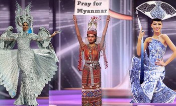 Các đại diện châu Á 'làm mưa làm gió' tại giải trang phục dân tộc Miss Universe