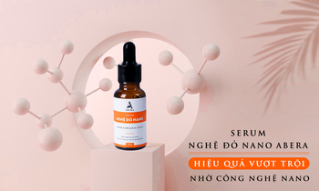 Serum nghệ đỏ Nano ABERA hiệu quả tăng gấp nhiều lần nhờ công nghệ Nano vượt trội