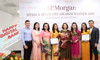 HDBank nhận Giải thưởng Chất lượng Thanh toán quốc tế xuất sắc 3 năm liên tiếp