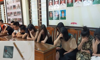 Tang vật và nhóm người sử dung ma tuý