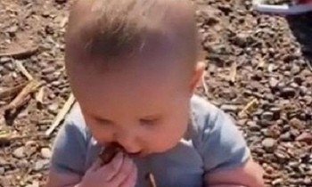 Cậu bé Fern được mẹ cho gặm đất đá thoải mái vì người mẹ không sợ vi khuẩn.