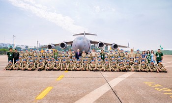 Siêu vận C-17 đưa bệnh viện dã chiến cấp 2 Việt Nam sang Nam Sudan