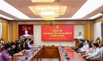 Điều động, bổ nhiệm cán bộ tại Thanh tra Chính phủ