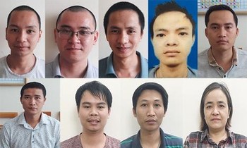 Các đối tượng trong vụ án. Ảnh: X.M