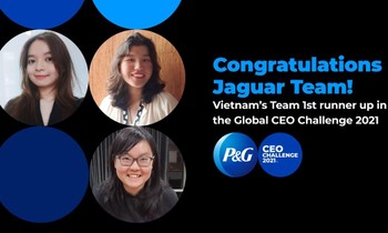 3 cô gái Việt Nam xuất sắc giành ngôi Á quân tại cuộc thi P&G CEO Challenge 2021 toàn cầu