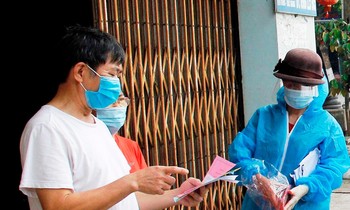 Kiểm soát người từ các địa phương về Bắc Giang.