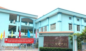 Trường THCS Hoàng Quốc Việt, quận 7, TPHCM nơi xảy ra sự việc