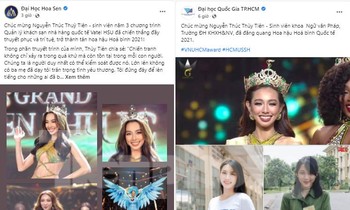 Hoa hậu Hòa bình quốc tế 2021 Nguyễn Thúc Thùy Tiên hiện đang học trường nào?