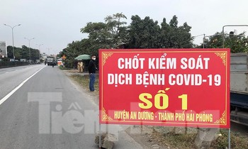 Chốt kiểm soát COVID-19 số 1, TP Hải Phòng.
