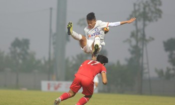 U15 PVF giành quyền vào chung kết sau chiến thắng 1-0 trước U15 SHB Đà Nẵng (ảnh Anh Tú)