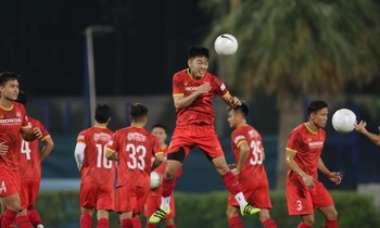Đội tuyển Việt Nam đang đứng trước cơ hội lớn đoạt vé dự Vòng loại cuối World Cup 2022 khu vực châu Á. (ảnh Hữu Phạm từ UAE)