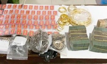 Tang vật vụ án. Ảnh: CA