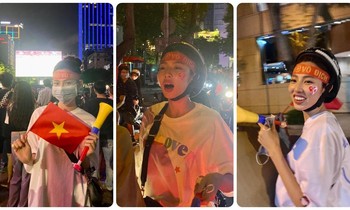 Hoa hậu Thuỳ Tiên đi ‘bão’ mừng Việt Nam vô địch SEA Games