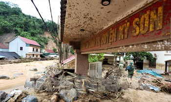 Hình ảnh tan hoang sau trận lũ quét kinh hoàng ở Nghệ An