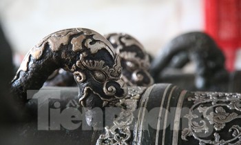 Cận cảnh ba khẩu thần công 'Bảo quốc an dân Đại tướng quân' quý giá