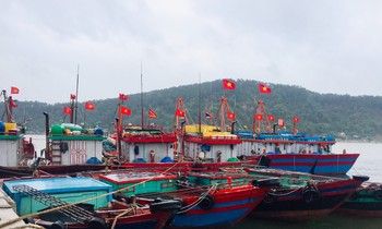 Ngư dân Nghệ An tập trung ứng phó bão số 7